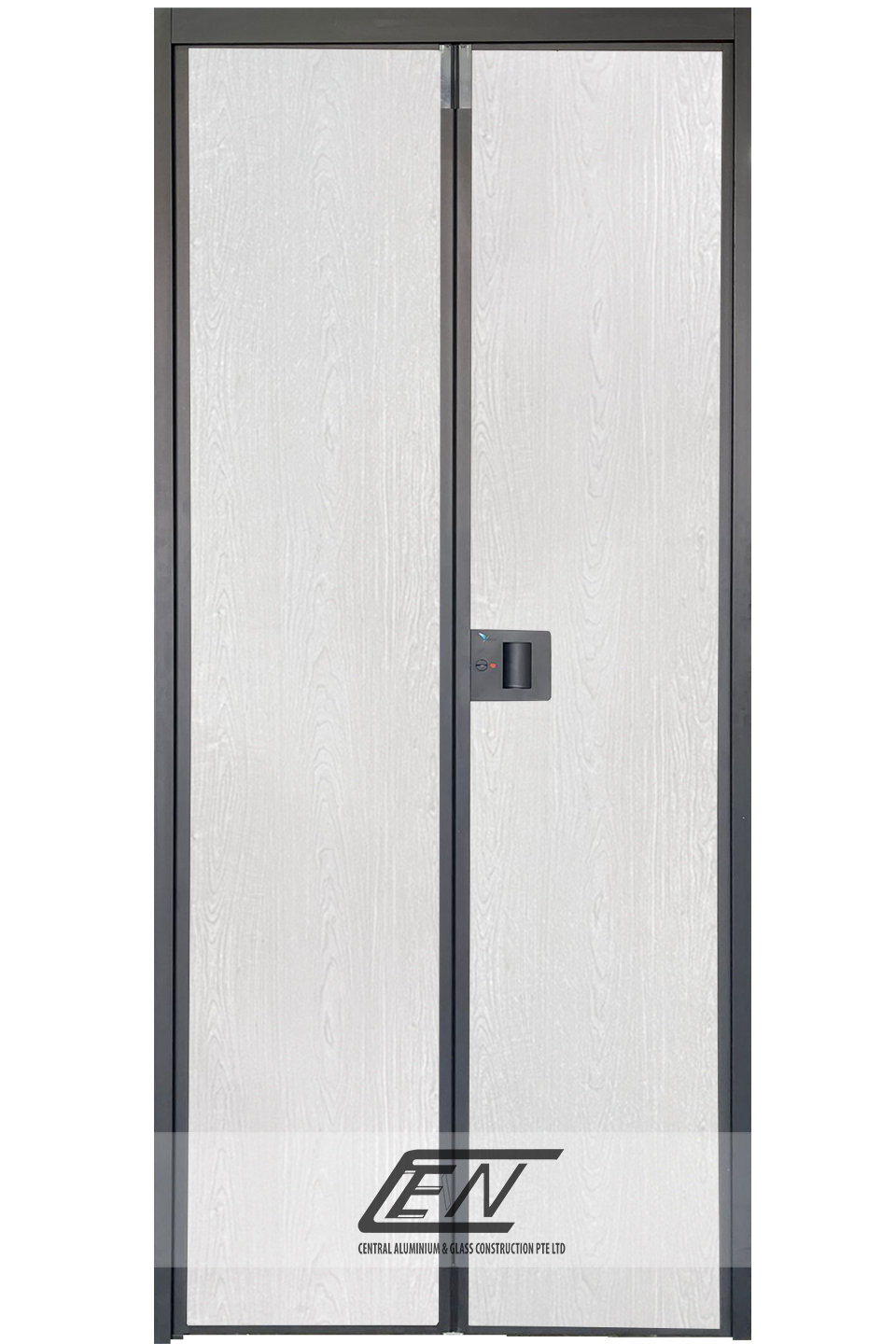 Aluminium Frame (Black) V-Fold Door - B512