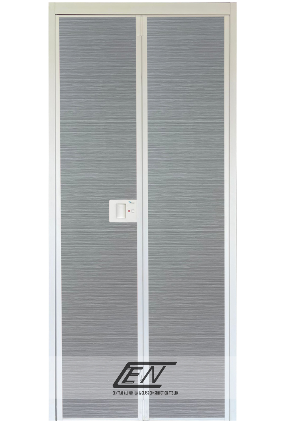 Aluminium Frame (White) V-Fold Door - W50013
