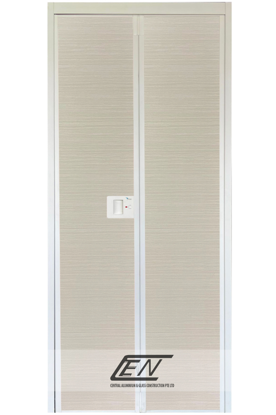Aluminium Frame (White) V-Fold Door - W50015