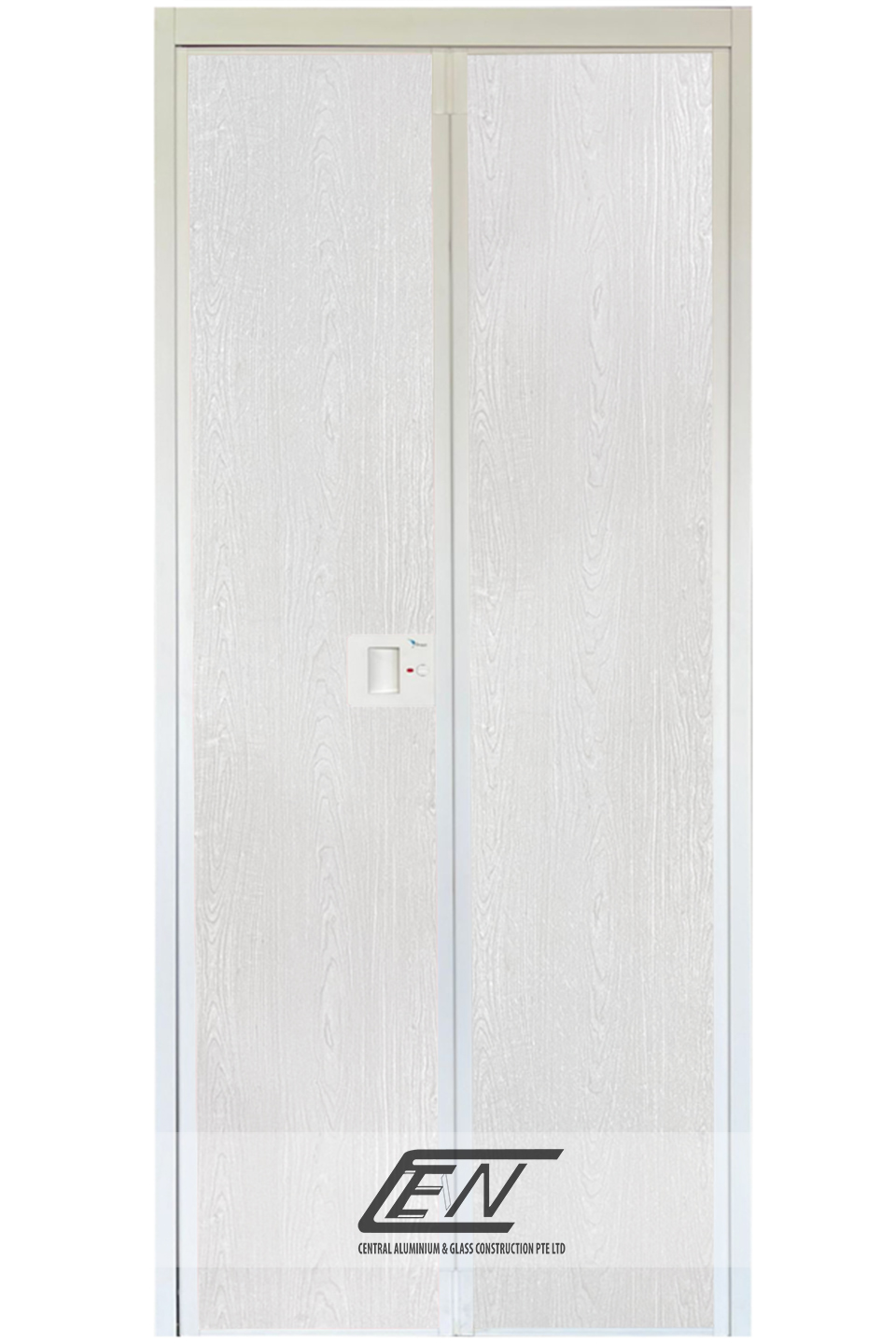 Aluminium Frame (White) V-Fold Door - W512