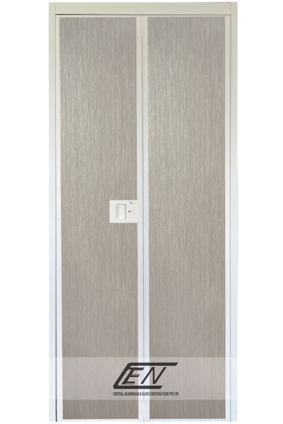 Aluminium Frame (White) V-Fold Door - W608